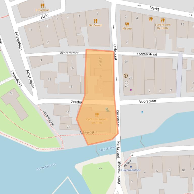 Kaart van postcodegebied 8754CN.