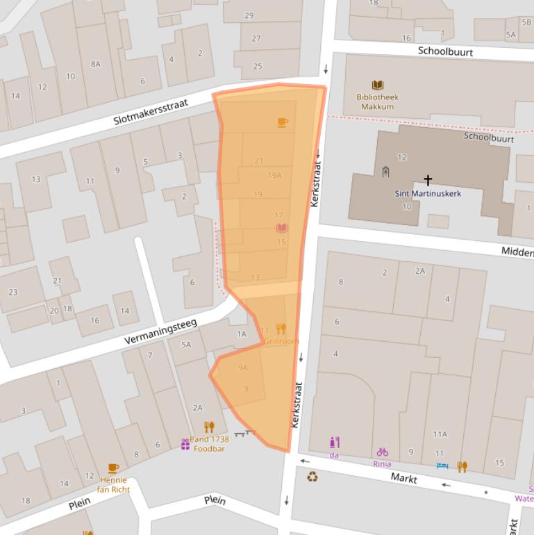 Kaart van postcodegebied 8754CP.