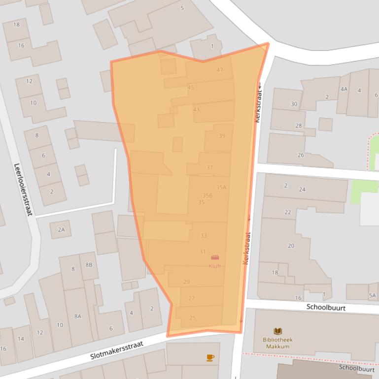 Kaart van postcodegebied 8754CR.