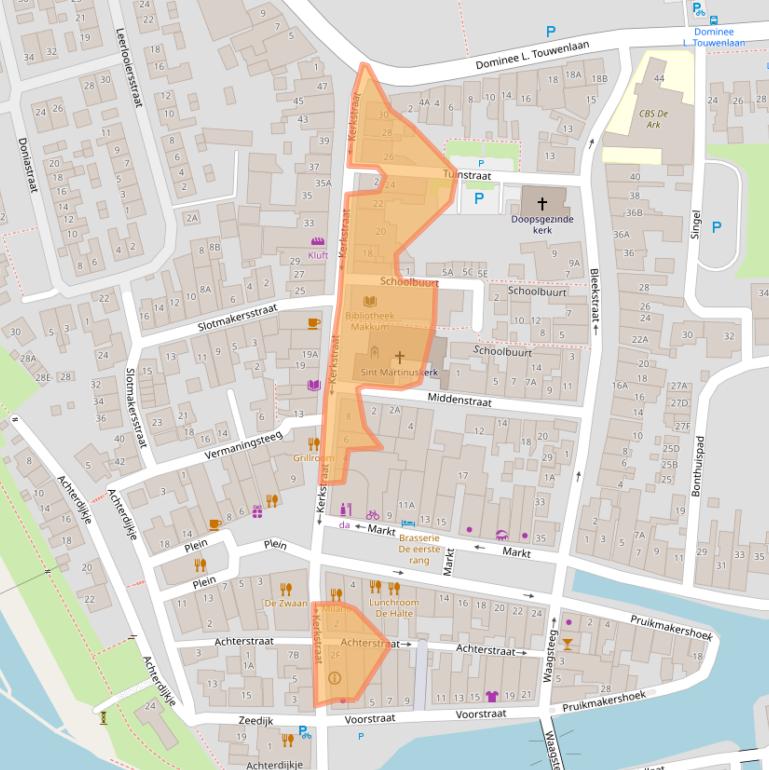 Kaart van postcodegebied 8754CS.