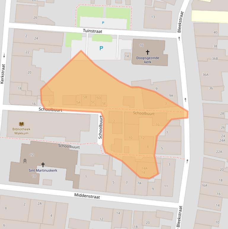 Kaart van postcodegebied 8754CV.