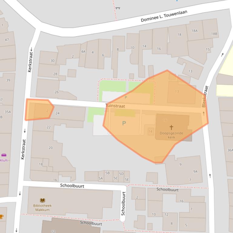 Kaart van postcodegebied 8754CW.