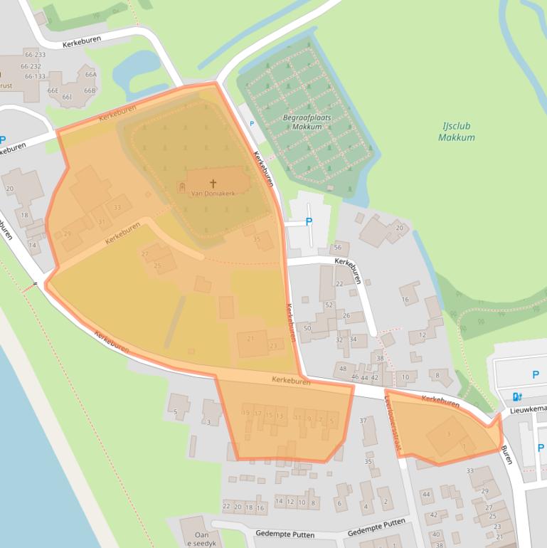 Kaart van postcodegebied 8754CZ.