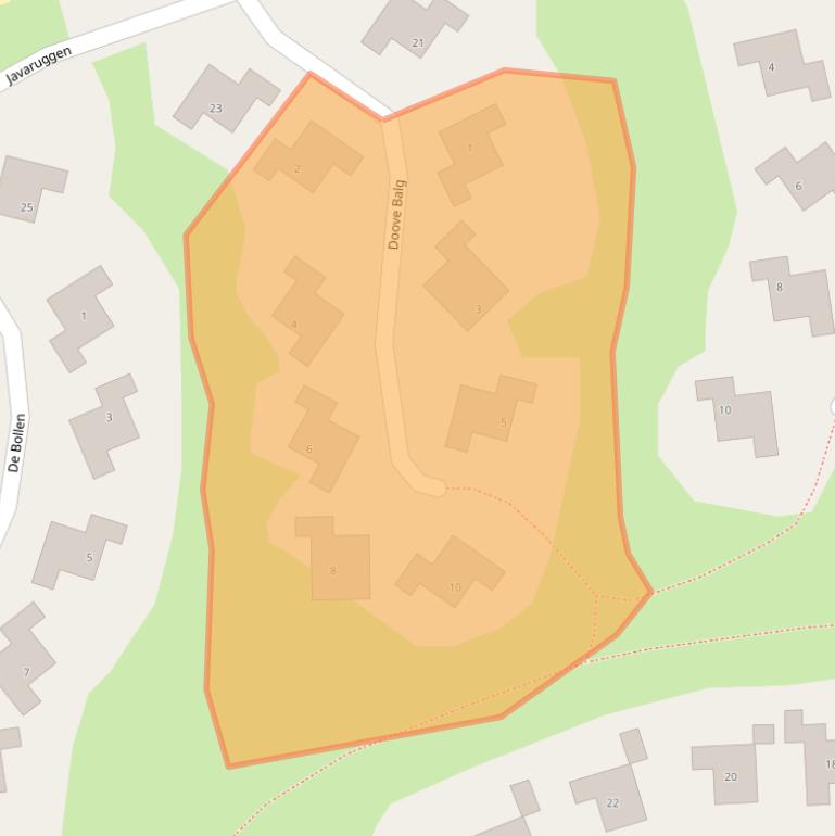 Kaart van postcodegebied 8754DC.