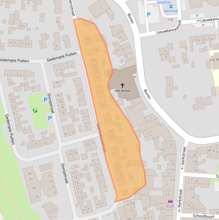 Kaart van postcodegebied 8754EE.