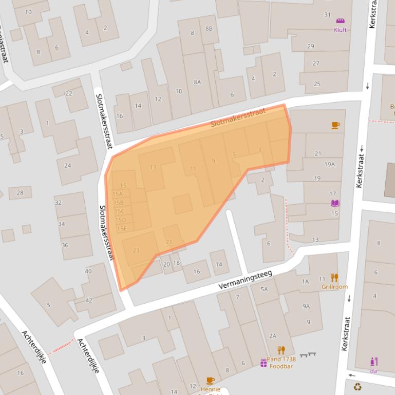 Kaart van postcodegebied 8754EL.