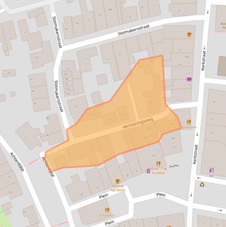 Kaart van postcodegebied 8754EN.