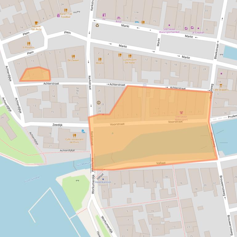 Kaart van postcodegebied 8754EV.