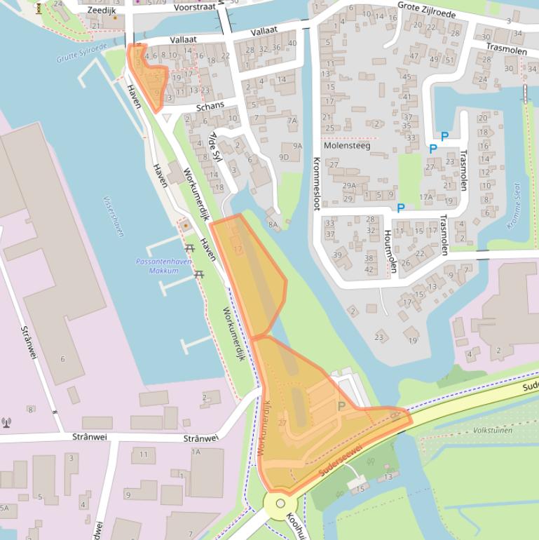 Kaart van postcodegebied 8754EX.