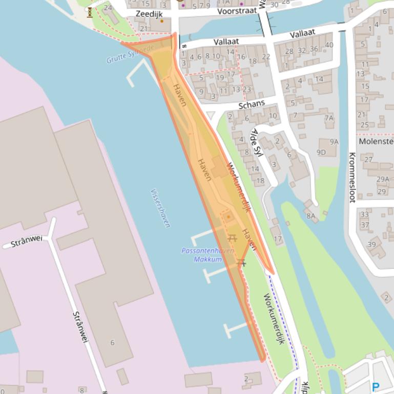 Kaart van postcodegebied 8754EZ.