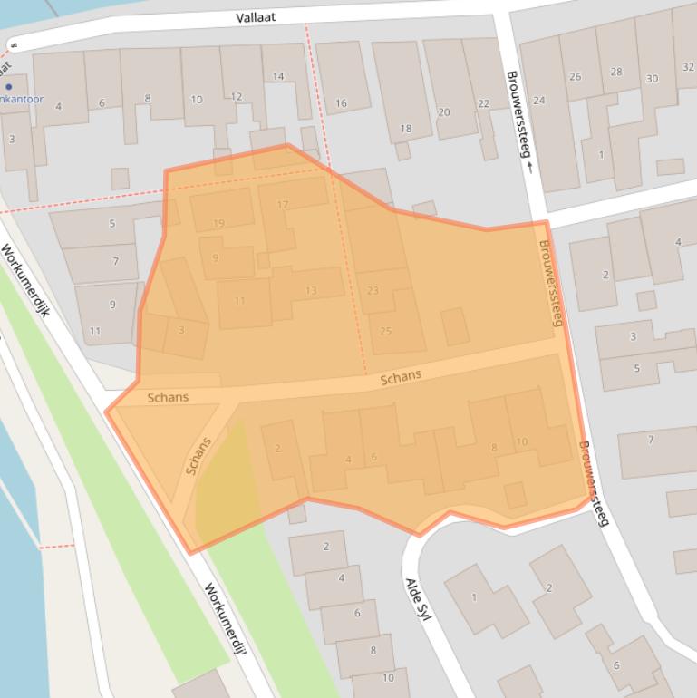 Kaart van postcodegebied 8754GA.