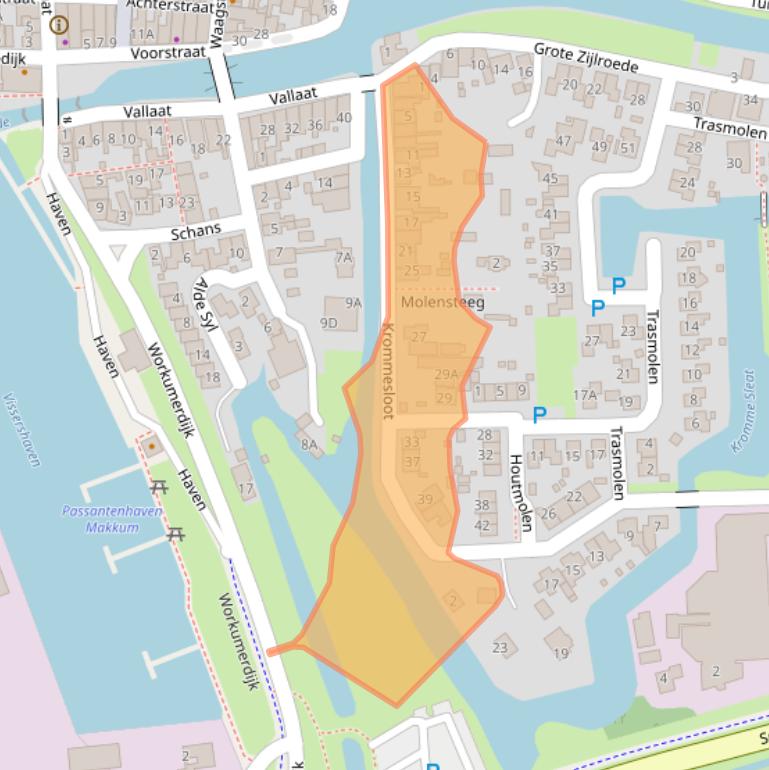 Kaart van postcodegebied 8754GD.