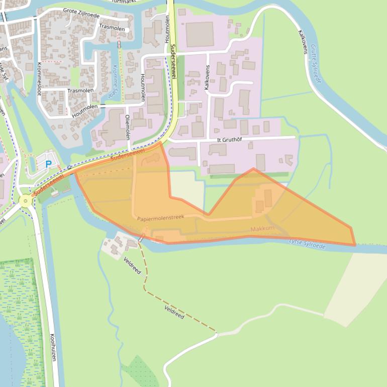 Kaart van postcodegebied 8754GE.