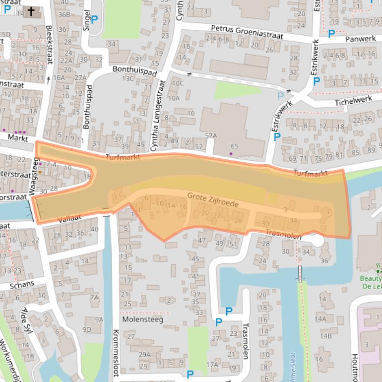 Kaart van postcodegebied 8754GG.