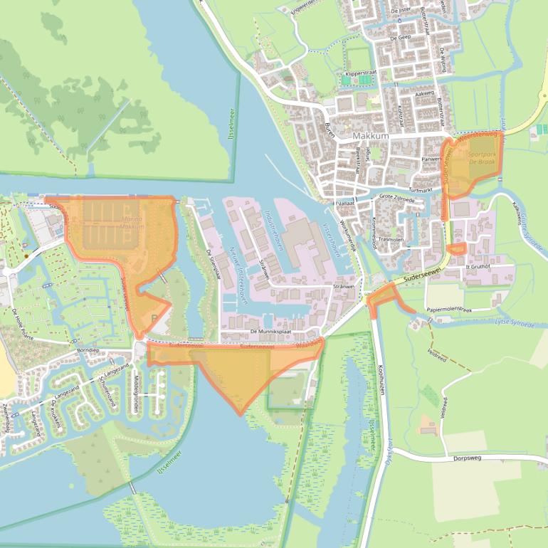 Kaart van postcodegebied 8754GK.