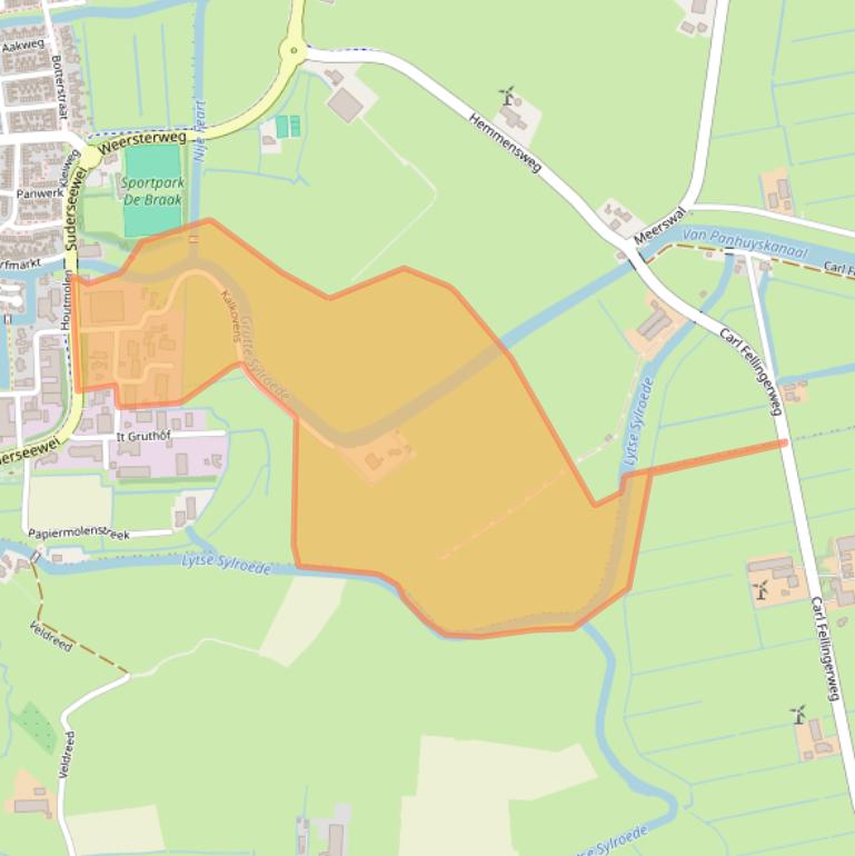 Kaart van postcodegebied 8754GP.