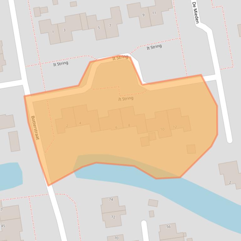Kaart van postcodegebied 8754GS.