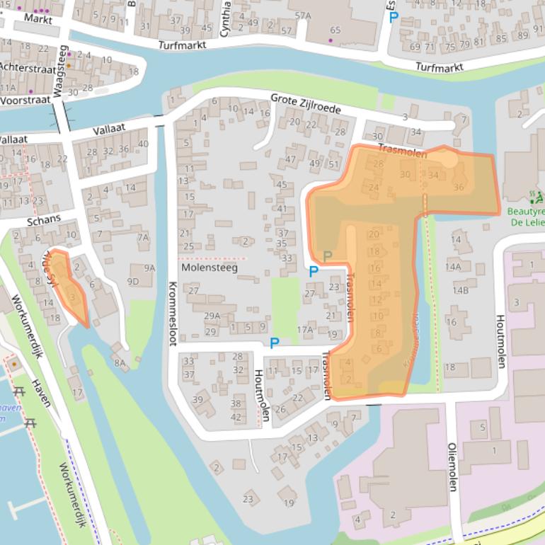 Kaart van postcodegebied 8754GX.