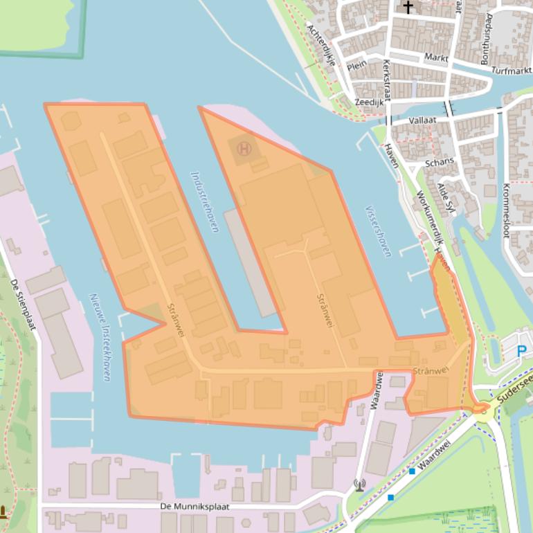 Kaart van postcodegebied 8754HA.