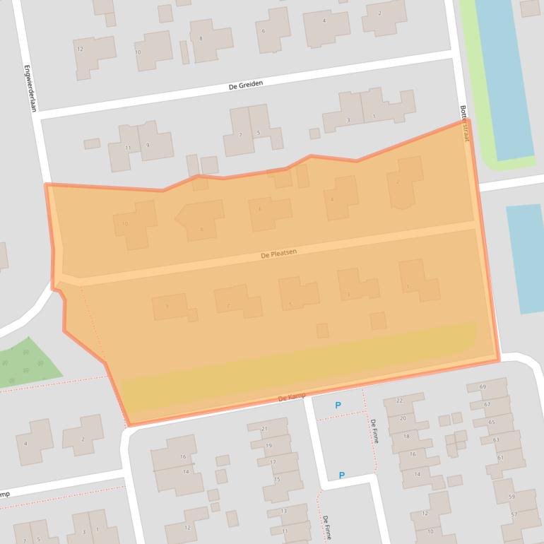 Kaart van postcodegebied 8754KE.