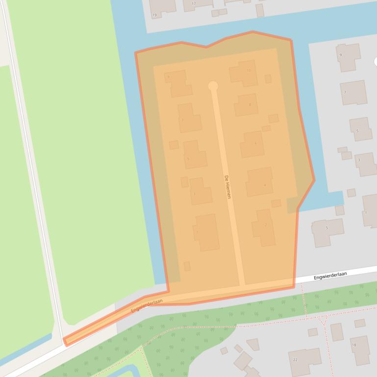 Kaart van postcodegebied 8754KJ.