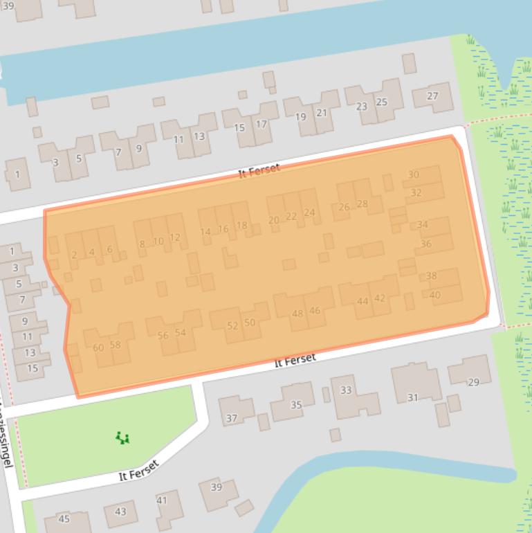 Kaart van postcodegebied 8754LC.