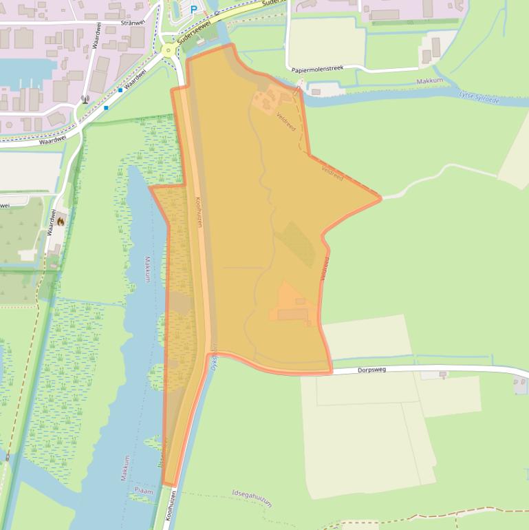 Kaart van postcodegebied 8755JM.