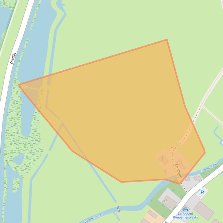 Kaart van postcodegebied 8757JT.