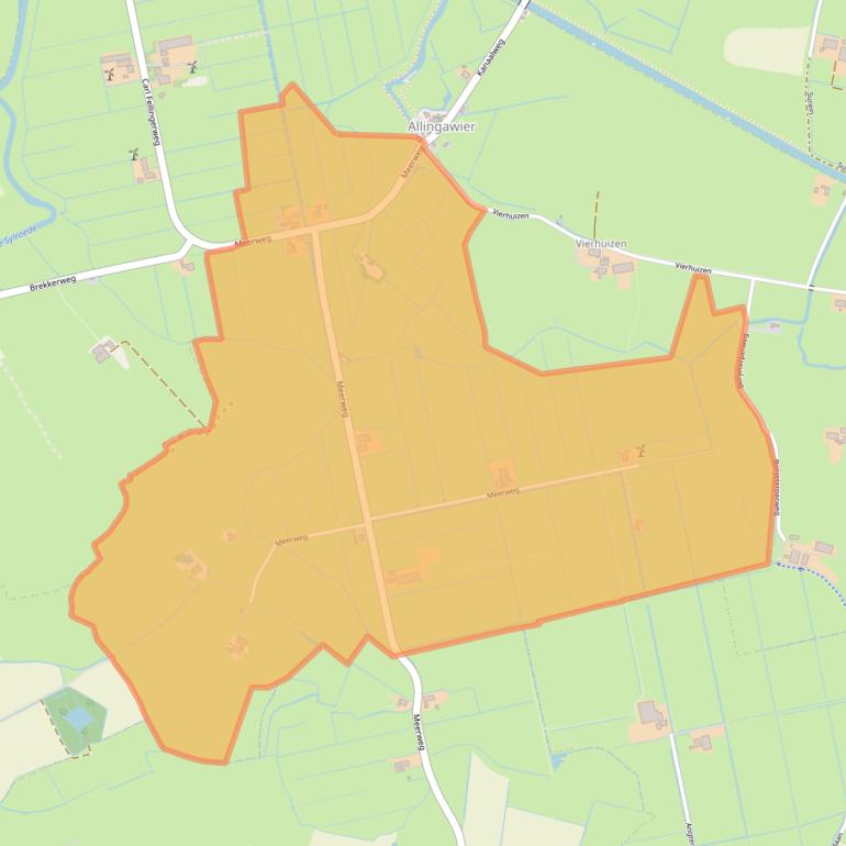 Kaart van postcodegebied 8758LC.