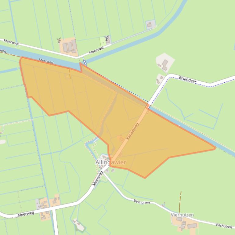 Kaart van postcodegebied 8758LD.