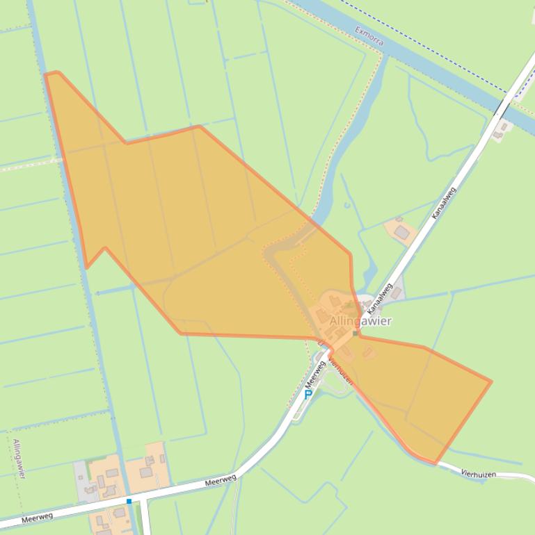 Kaart van postcodegebied 8758LE.