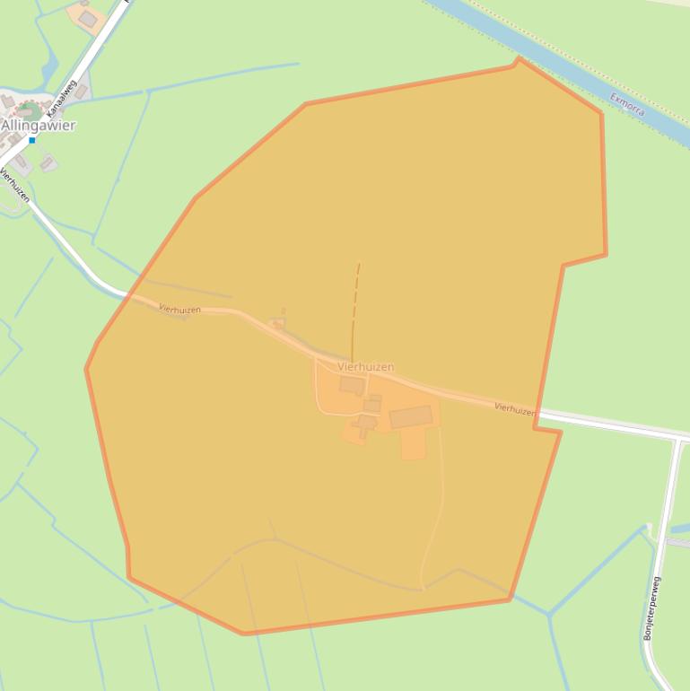 Kaart van postcodegebied 8758LG.