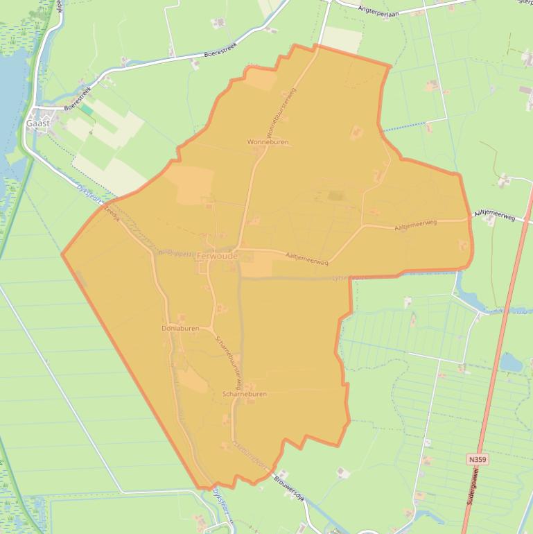 Kaart van postcodegebied 8761.