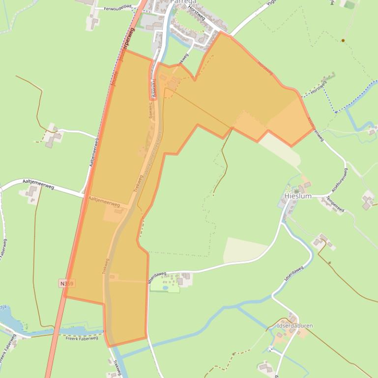 Kaart van postcodegebied 8763MJ.