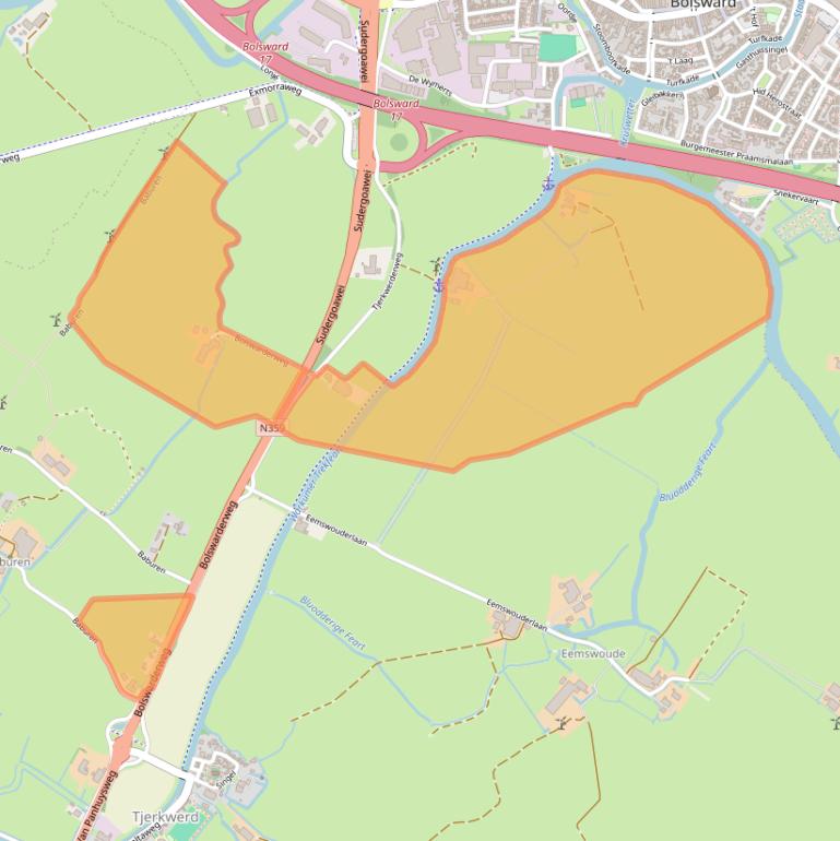 Kaart van postcodegebied 8765LR.