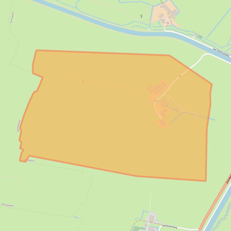 Kaart van postcodegebied 8765PC.