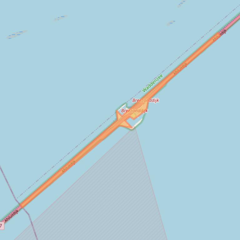 Kaart van postcodegebied 8766.