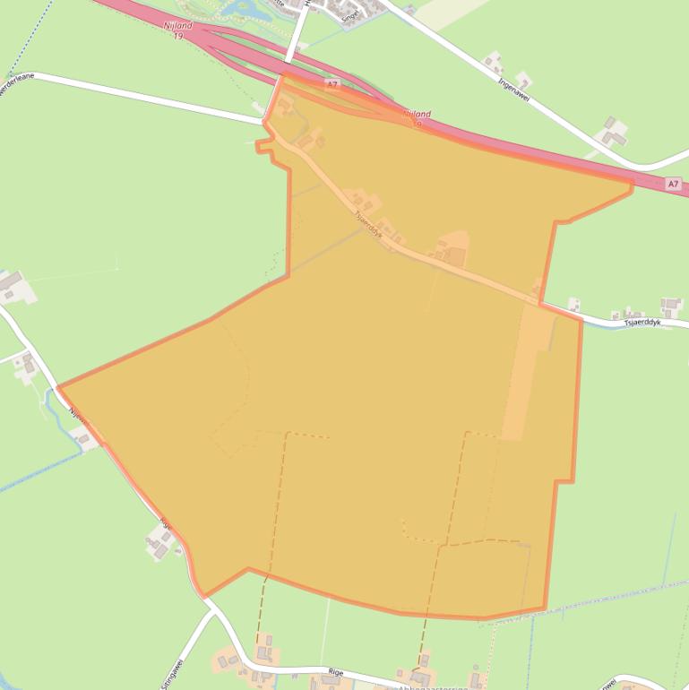 Kaart van postcodegebied 8771KE.