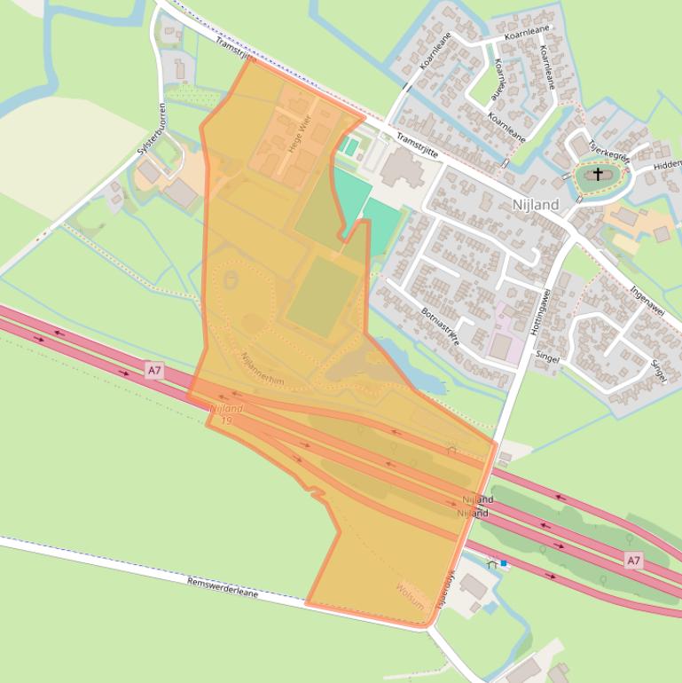 Kaart van postcodegebied 8771RN.