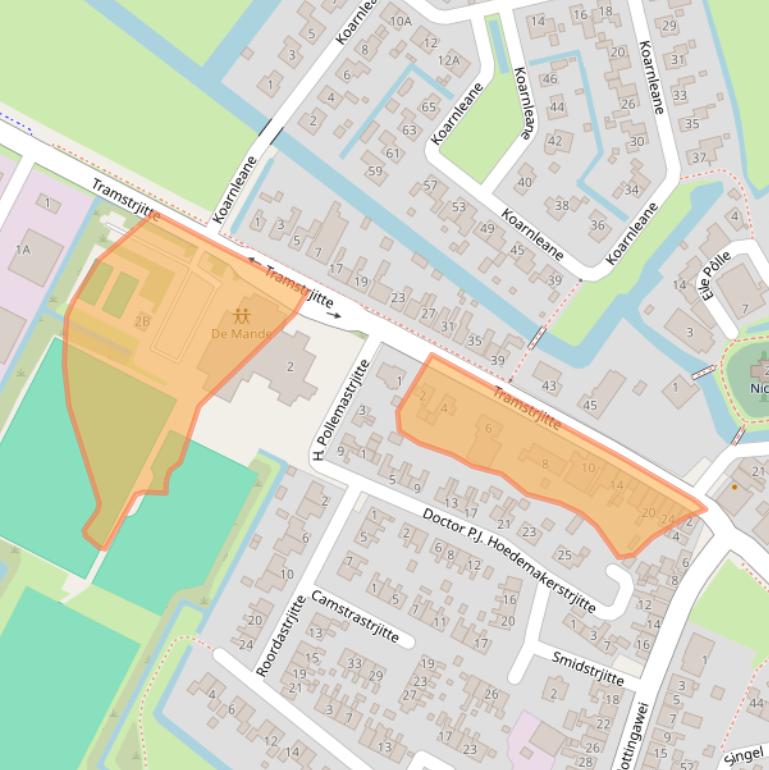 Kaart van postcodegebied 8771RS.