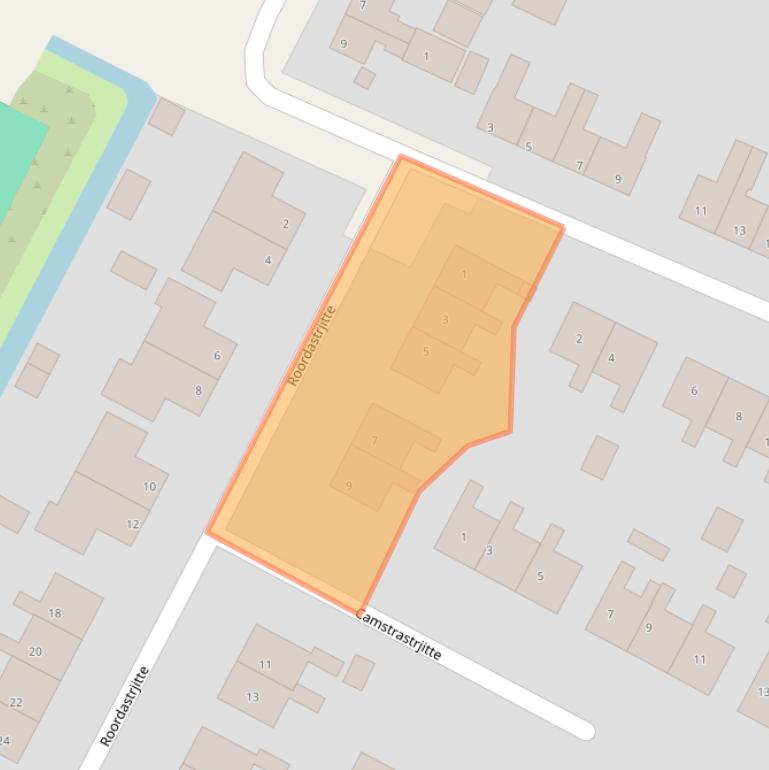 Kaart van postcodegebied 8771RW.