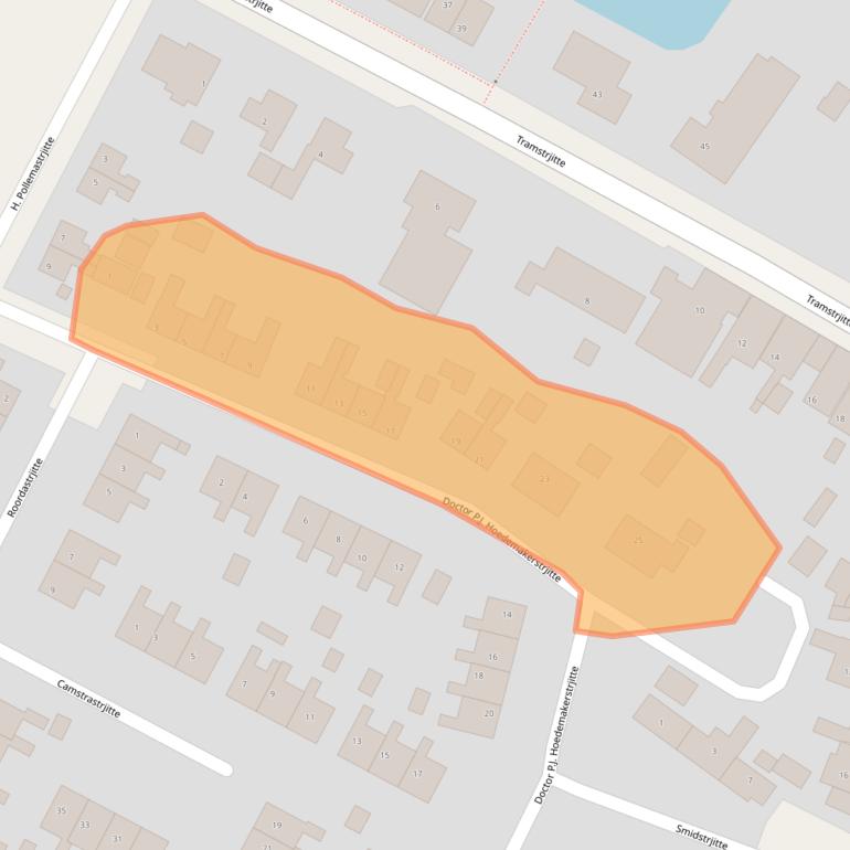 Kaart van postcodegebied 8771SG.