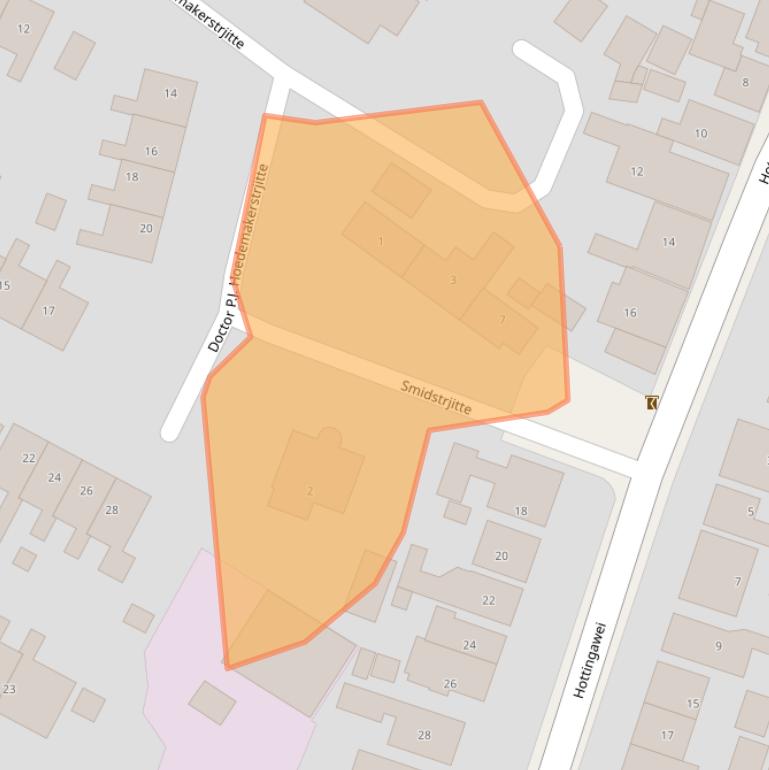 Kaart van postcodegebied 8771SP.