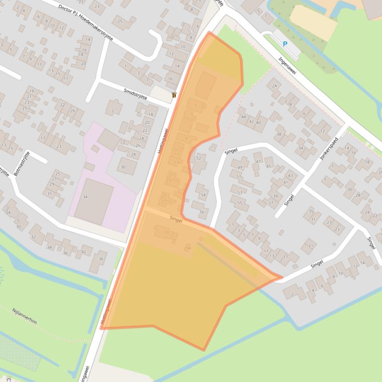 Kaart van postcodegebied 8771SR.