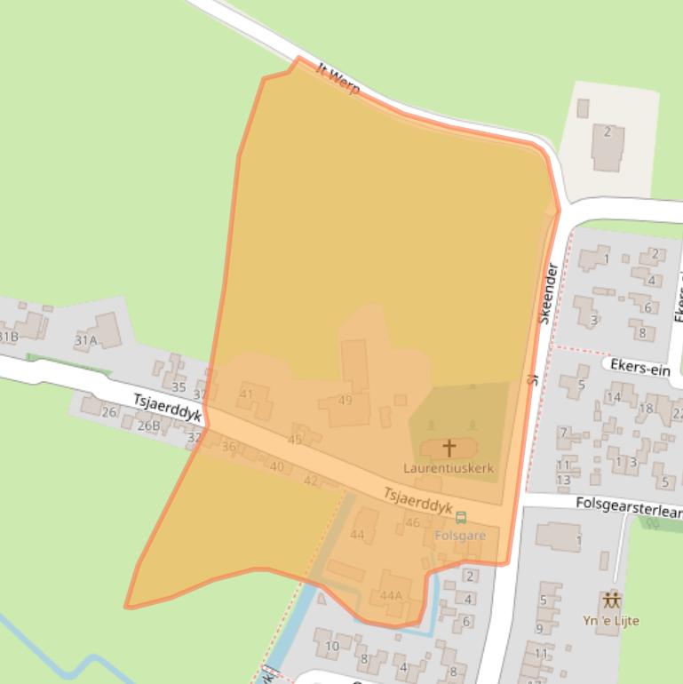 Kaart van postcodegebied 8773KN.