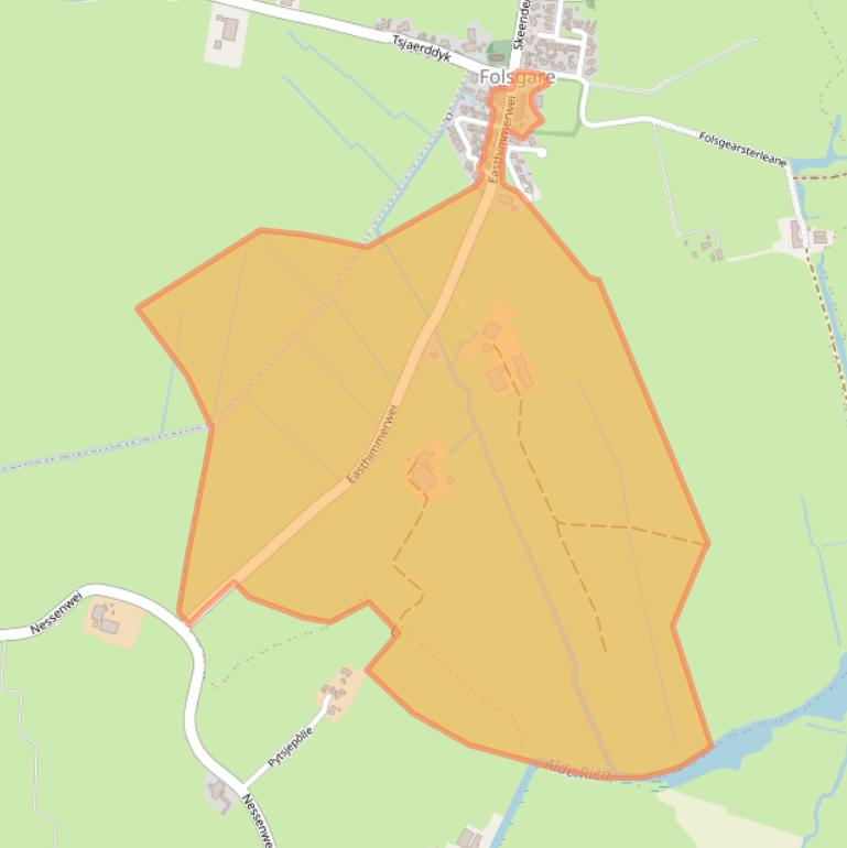 Kaart van postcodegebied 8773KP.