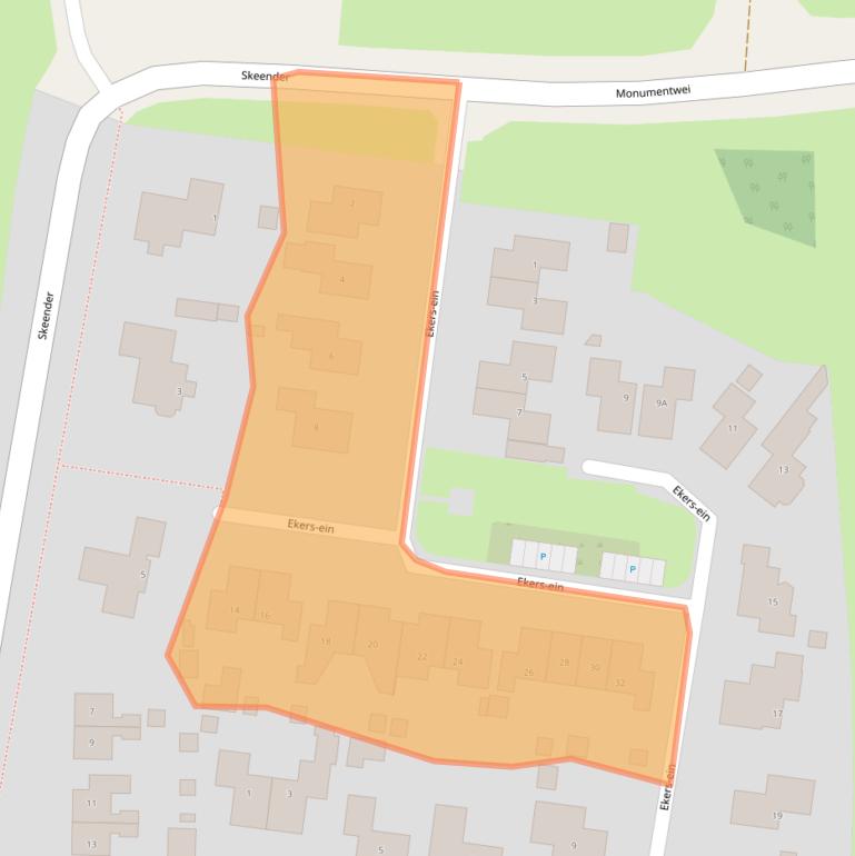 Kaart van postcodegebied 8773KZ.