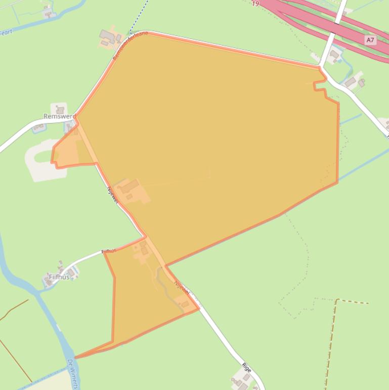 Kaart van postcodegebied 8774PH.