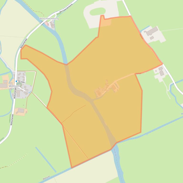 Kaart van postcodegebied 8774PJ.