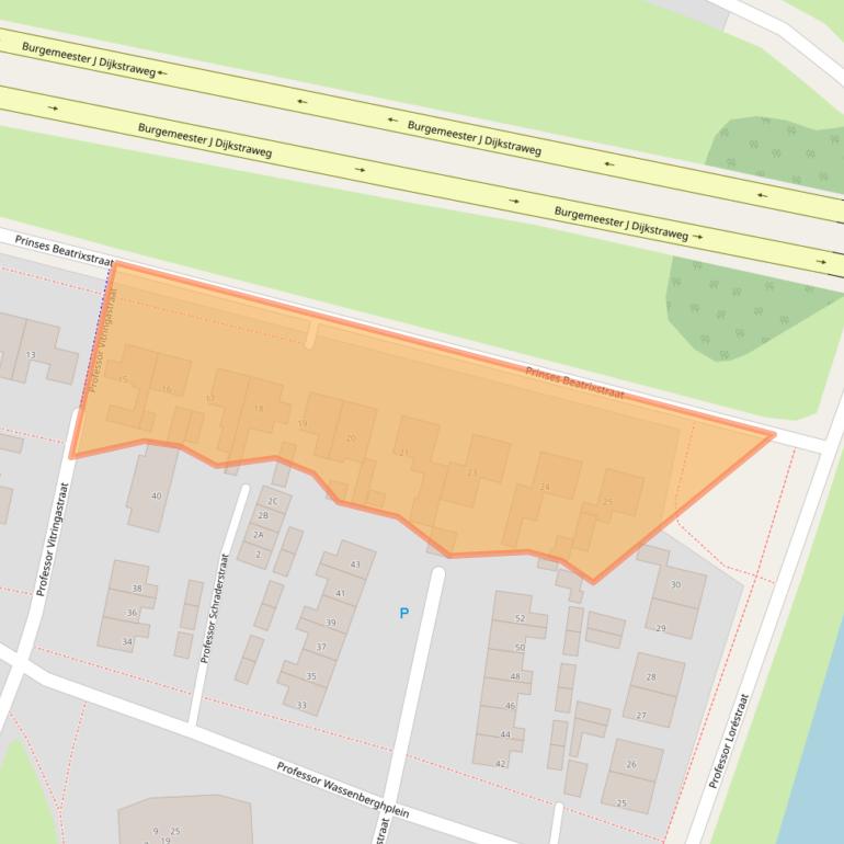 Kaart van postcodegebied 8801DC.